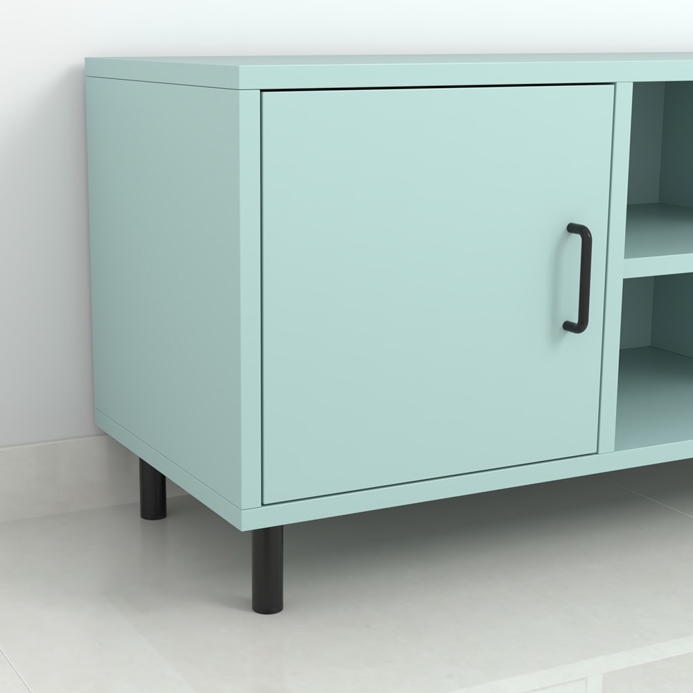 Picior mobila 401, otel, 10 cm, negru