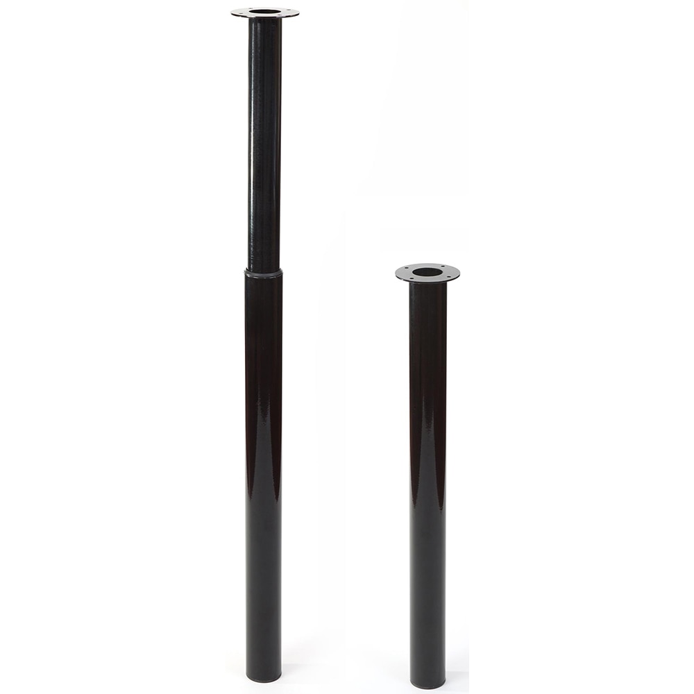 Picior mobila 401E, otel, 71 cm, negru