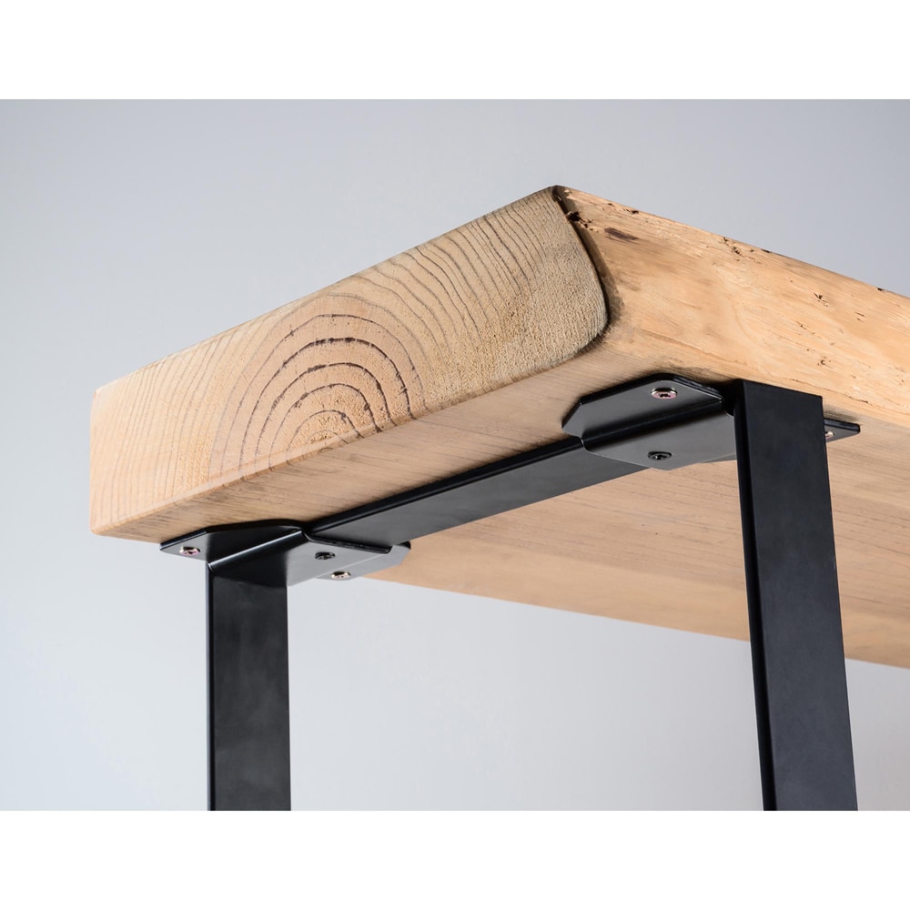 Suport picior masa stil industrial, 6.4 x 9.8 cm, negru