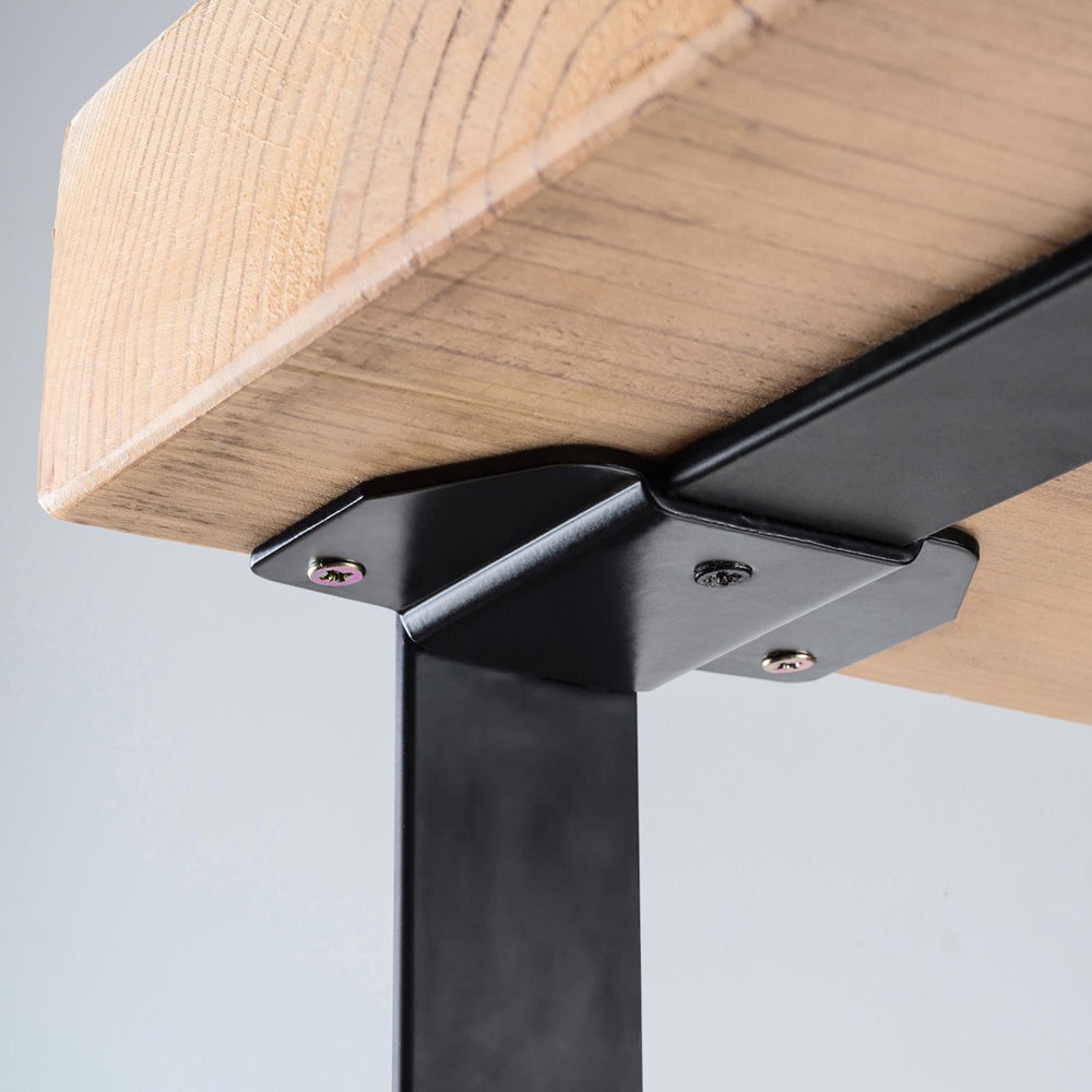 Suport picior masa stil industrial, 6.4 x 9.8 cm, negru