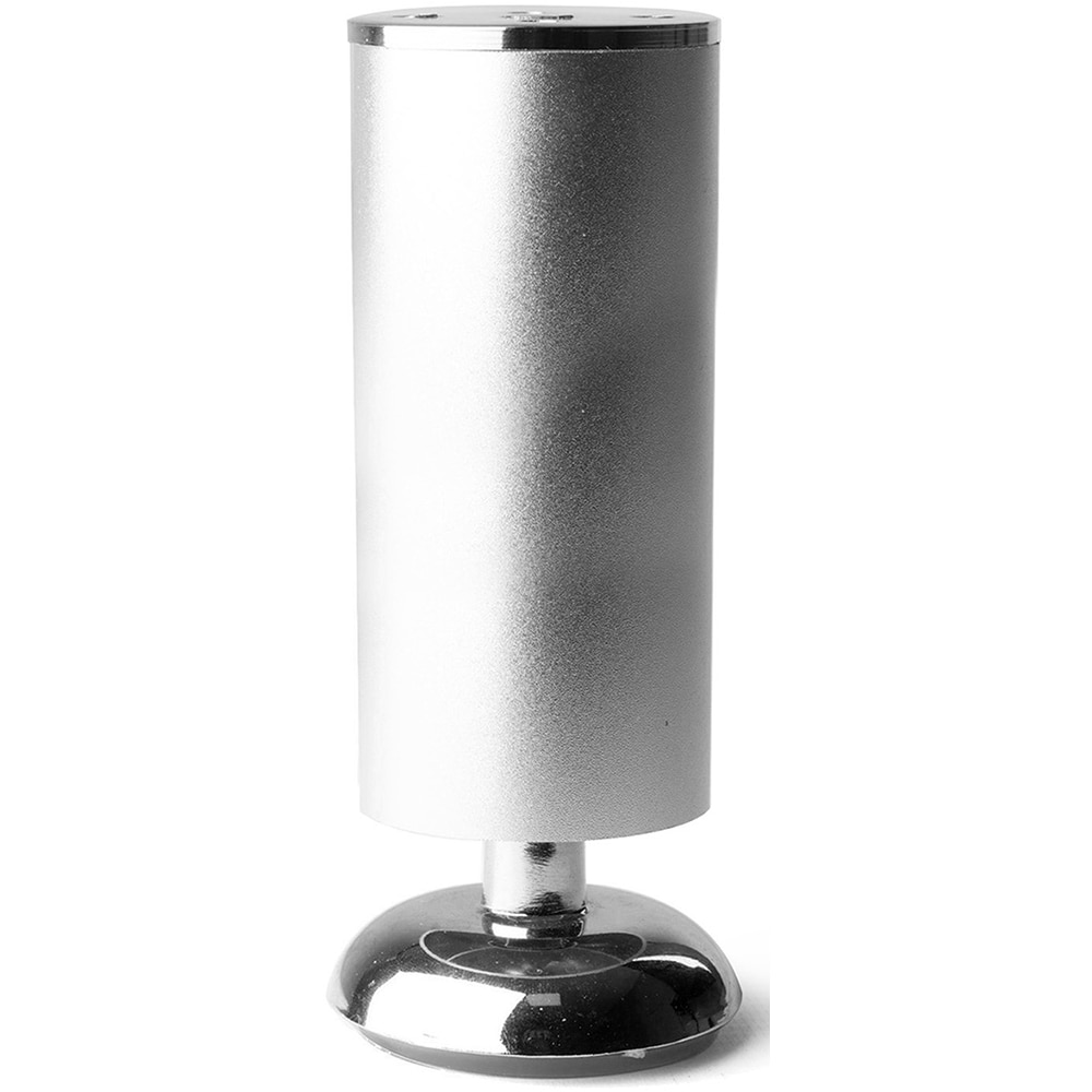 Picior mobila 413, aluminiu, 15 cm, argintiu