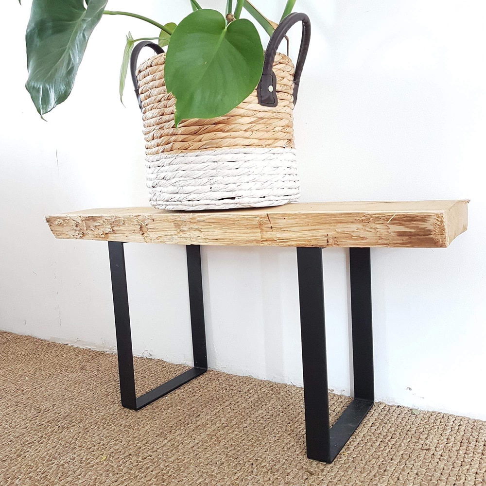 Picior masa stil industrial, 35 x 25 x 4 cm, rectangular, negru