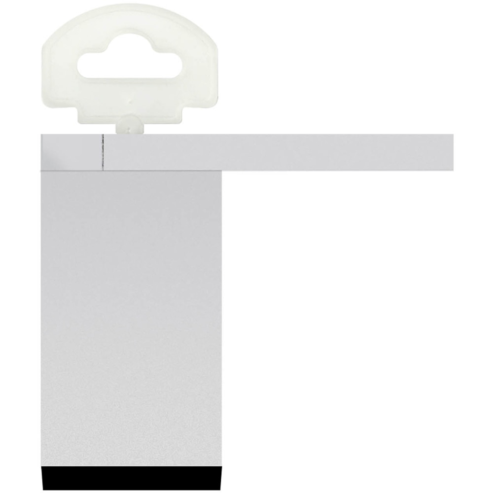 Picior mobila 972, ABS, 6 cm, argintiu