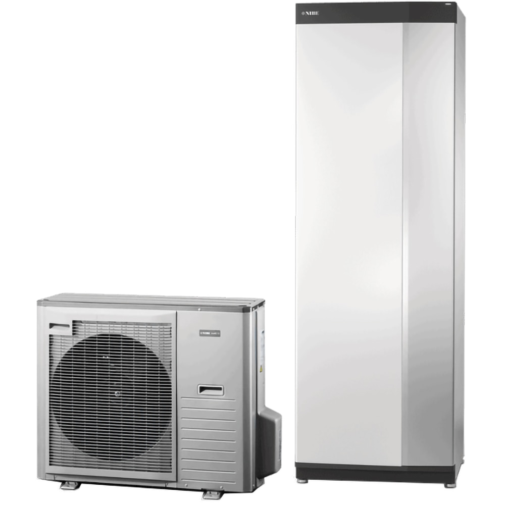 Pachet pompa de caldura aer-apa NIBE Split AMS 20-10 + SVM S332, 11.5 kW, Wi-Fi, kit scurgere condens