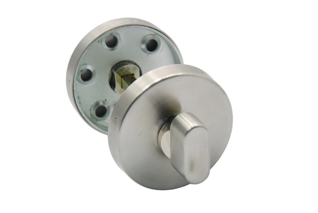 Rozeta din inox rotunda pentru usa lemn