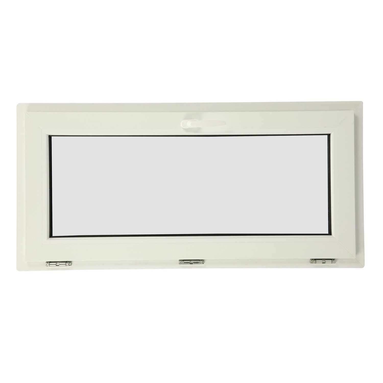 Fereastra termopan PVC, geam Clar + Low-E, alb, 4 camere, 76 x 56 cm, simpla deschidere, batanta Extruplast