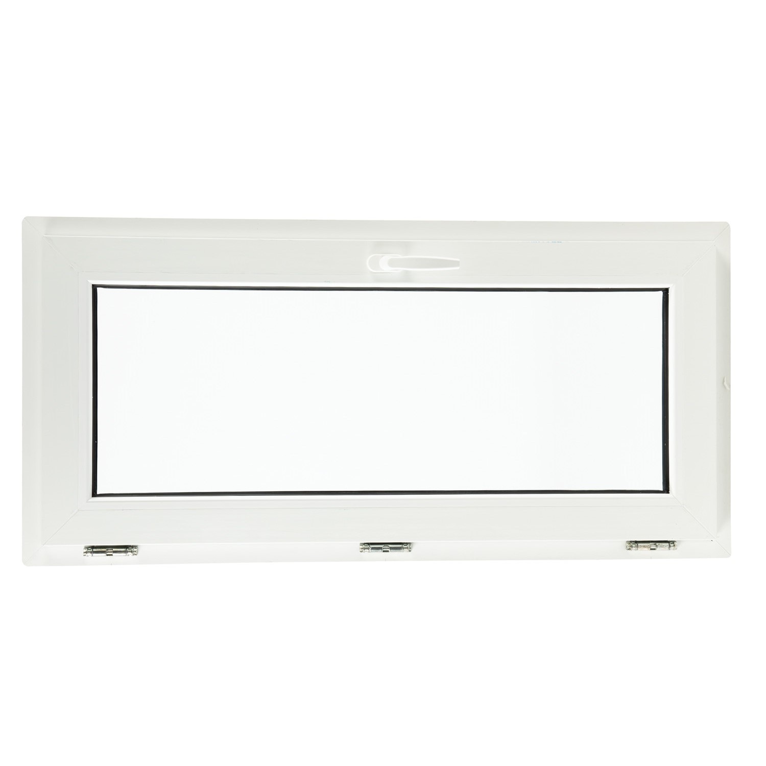 Fereastra termopan PVC, geam Clar + Low-E, alb, 4 camere, 116 x 56 cm, simpla deschidere, batanta  Extruplast