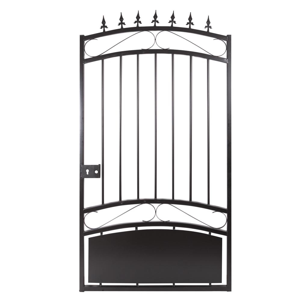 Poarta metalica pietonala Agathe, metal, 100 x 190 cm, deschidere simpla