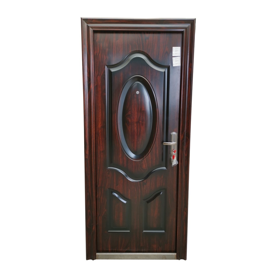 Usa de intrare pentru apartament, metalica, maro, stanga, 207,7 x 92 cm  Berlin