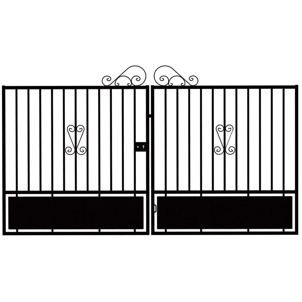 Poarta auto Lucie, metal, 300 x 172 cm, deschidere dubla