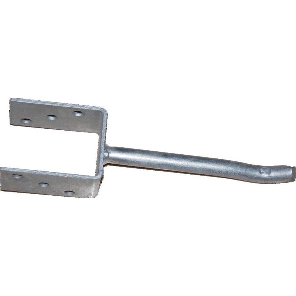 Suport tip U cu picior, 101 x 100 x 200 x 60 mm, zincat alb