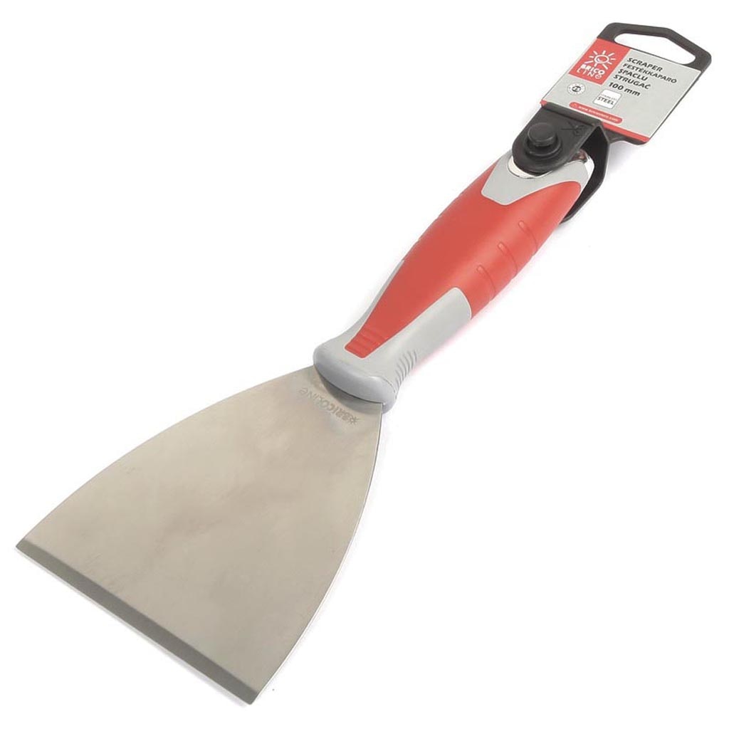 Spaclu cu lama moale din otel inoxidabil, 100 mm