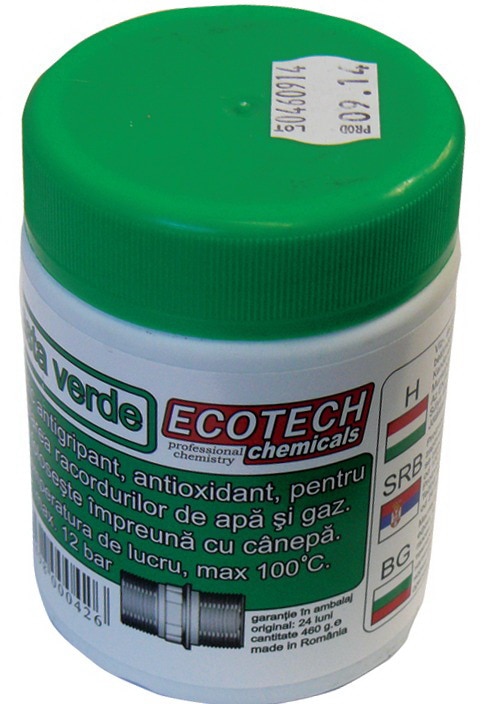 Pasta mastic verde, 460g • EcoTech