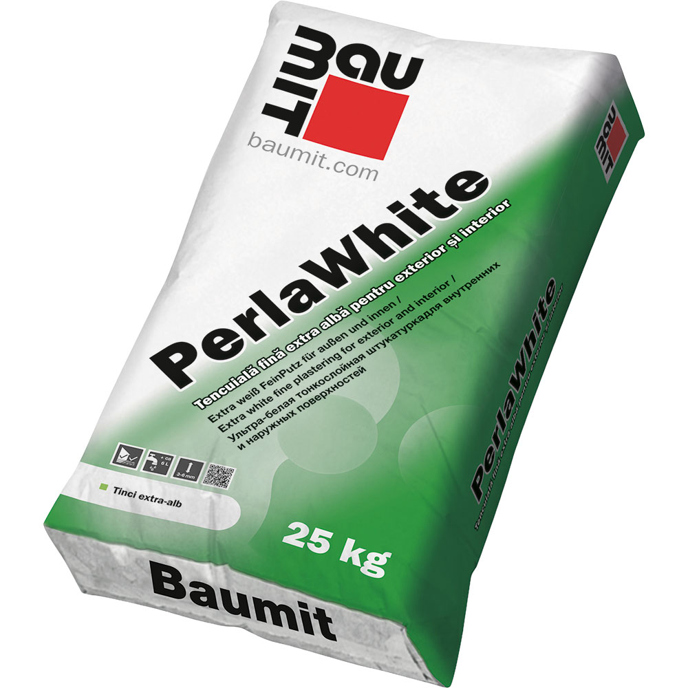 Tinci extra BAUMIT PerlaWhite, 25 Kg