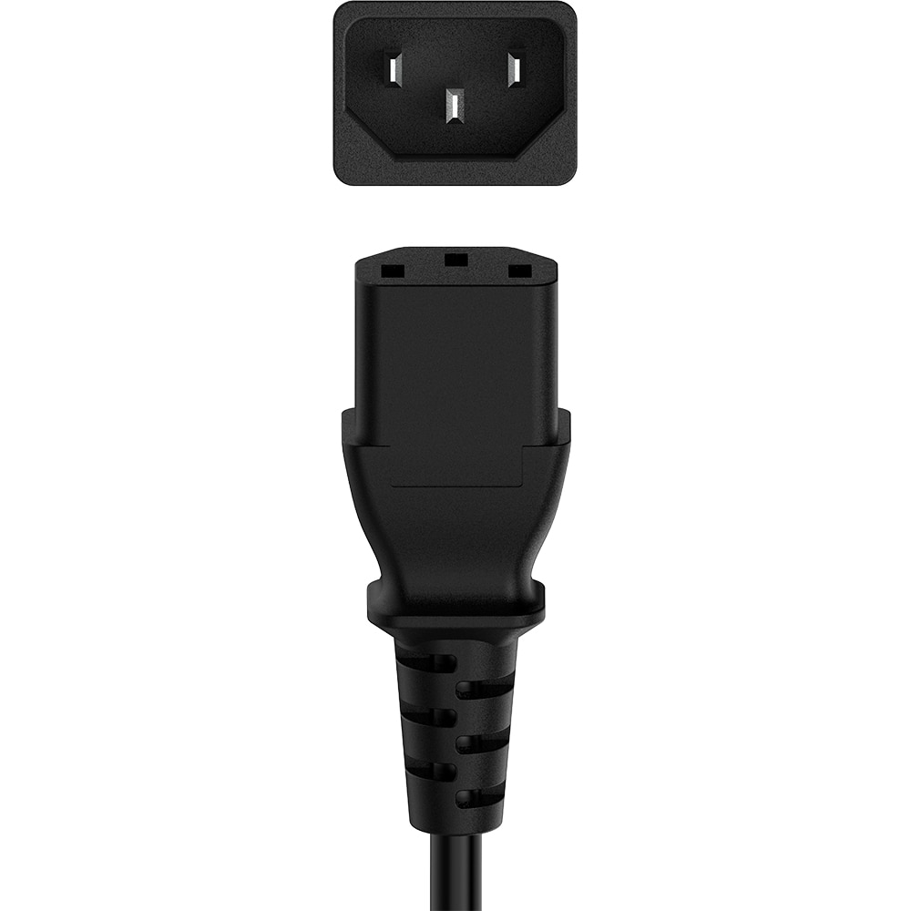 Cablu de alimentare cu 3 pini IEC HAMA 200737, 1.5m, negru