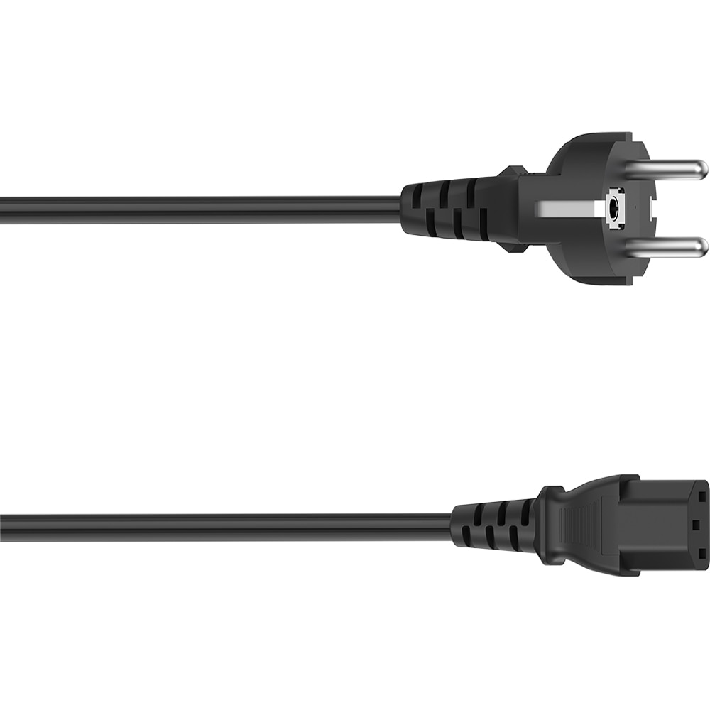 Cablu de alimentare cu 3 pini IEC HAMA 200737, 1.5m, negru