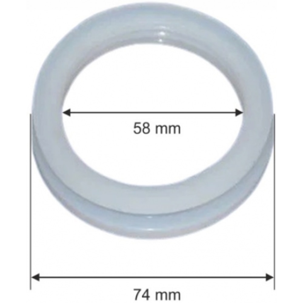 Garnitura silicon tub vidat 58 mm Sontec, silicon, gri