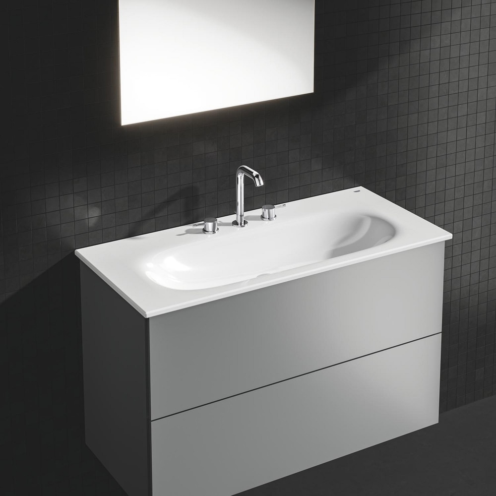 Baterie lavoar GROHE Essence 20296001, marimea M, alama, crom