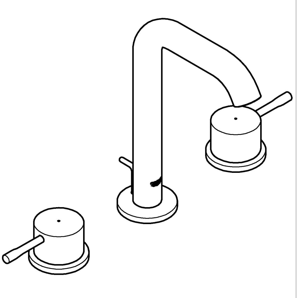 Baterie lavoar GROHE Essence 20296GN1, marimea M, alama, auriu