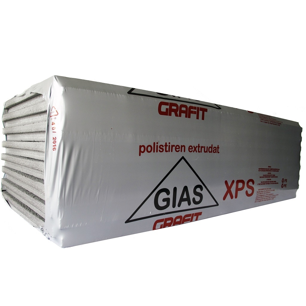 Polistiren extrudat, 2 cm, 14,5 mp, 0,29 mc  Gias