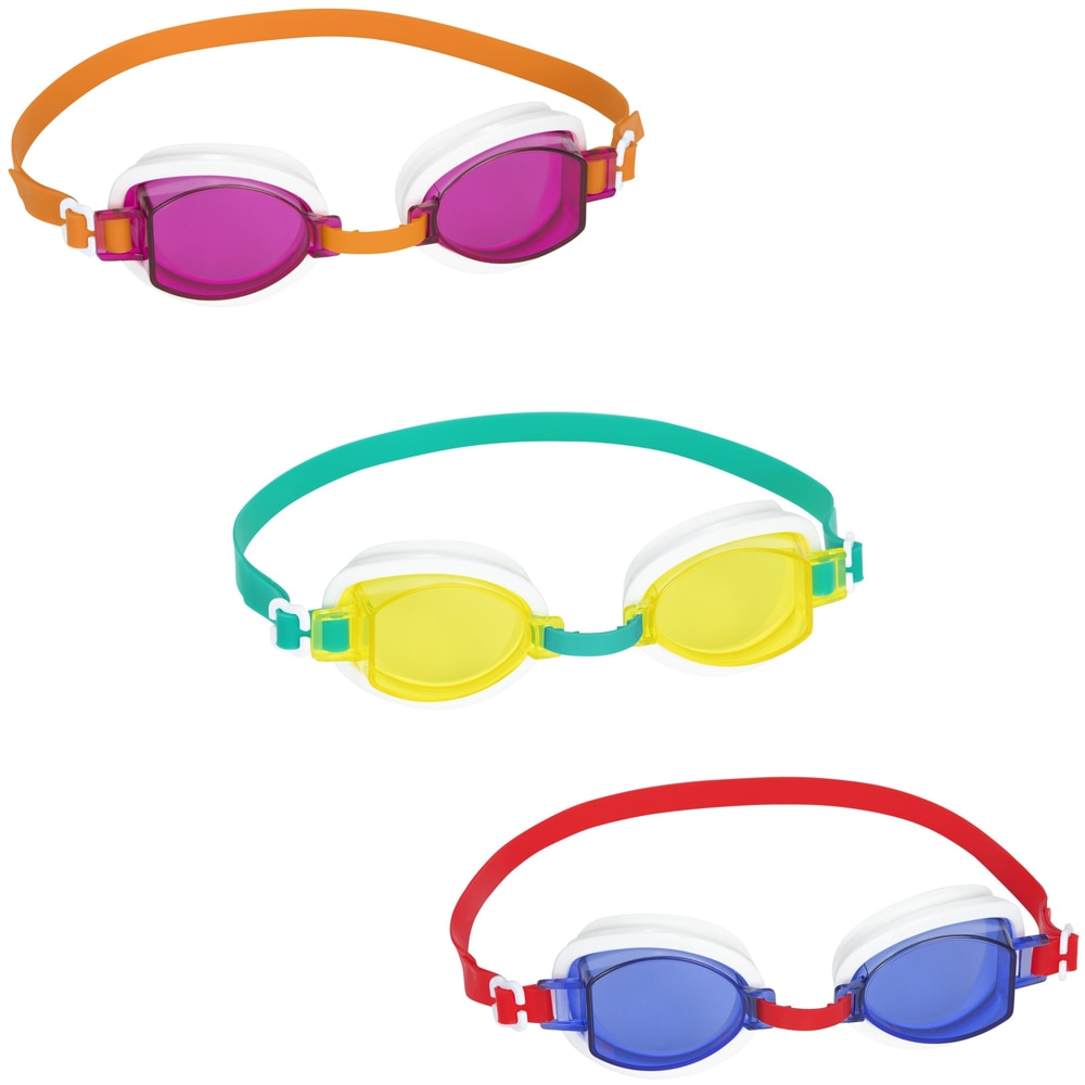 Ochelari de inot pentru copii BESTWAY Aqua Burst Essential, 7 ani+, cu strat UV, 1 buc