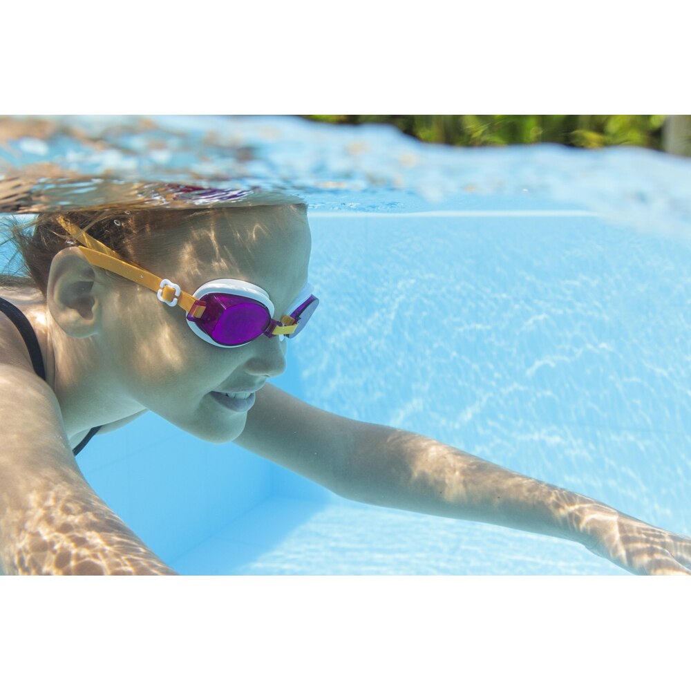 Ochelari de inot pentru copii BESTWAY Aqua Burst Essential, 7 ani+, cu strat UV, 1 buc