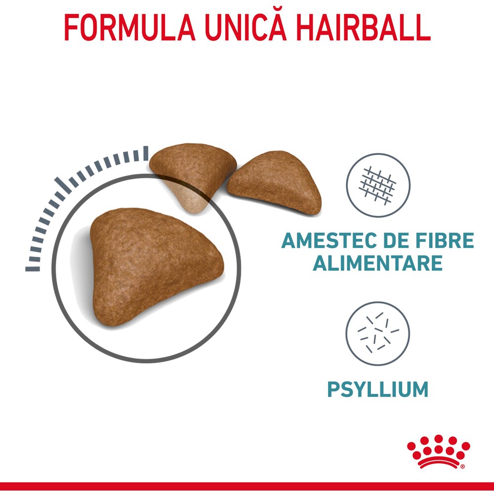 Hrana uscata pentru pisici ROYAL CANIN FCN Hairball Care, Adult, Pasare, 400 g