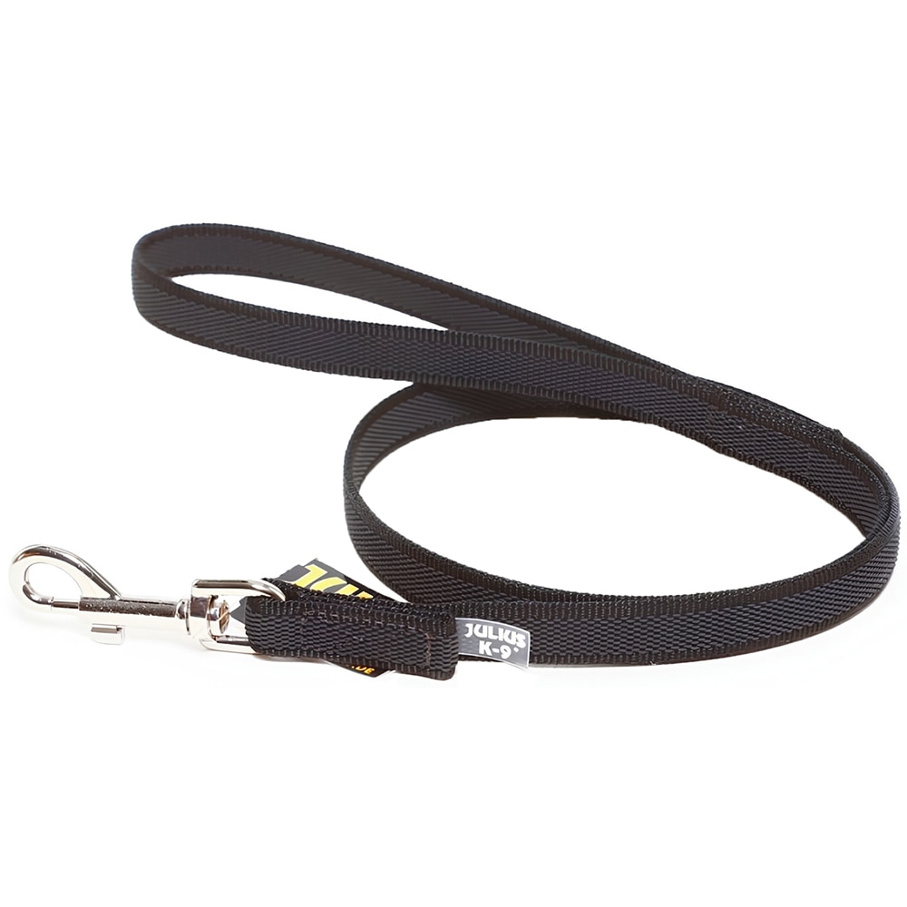 Lesa simpla caini JULIUS K-9 Color & Gray, marimea M, 120 cm, negru