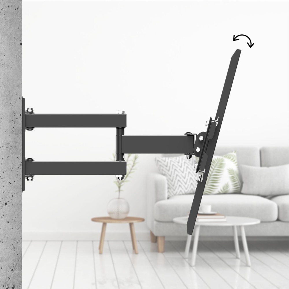 Suport TV perete HAMA 220910, reglabil, 39-75", 40kg, negru