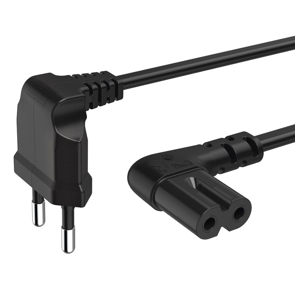 Cablu alimentare HAMA 221101, 2 pini conector AC C7, 3m, negru