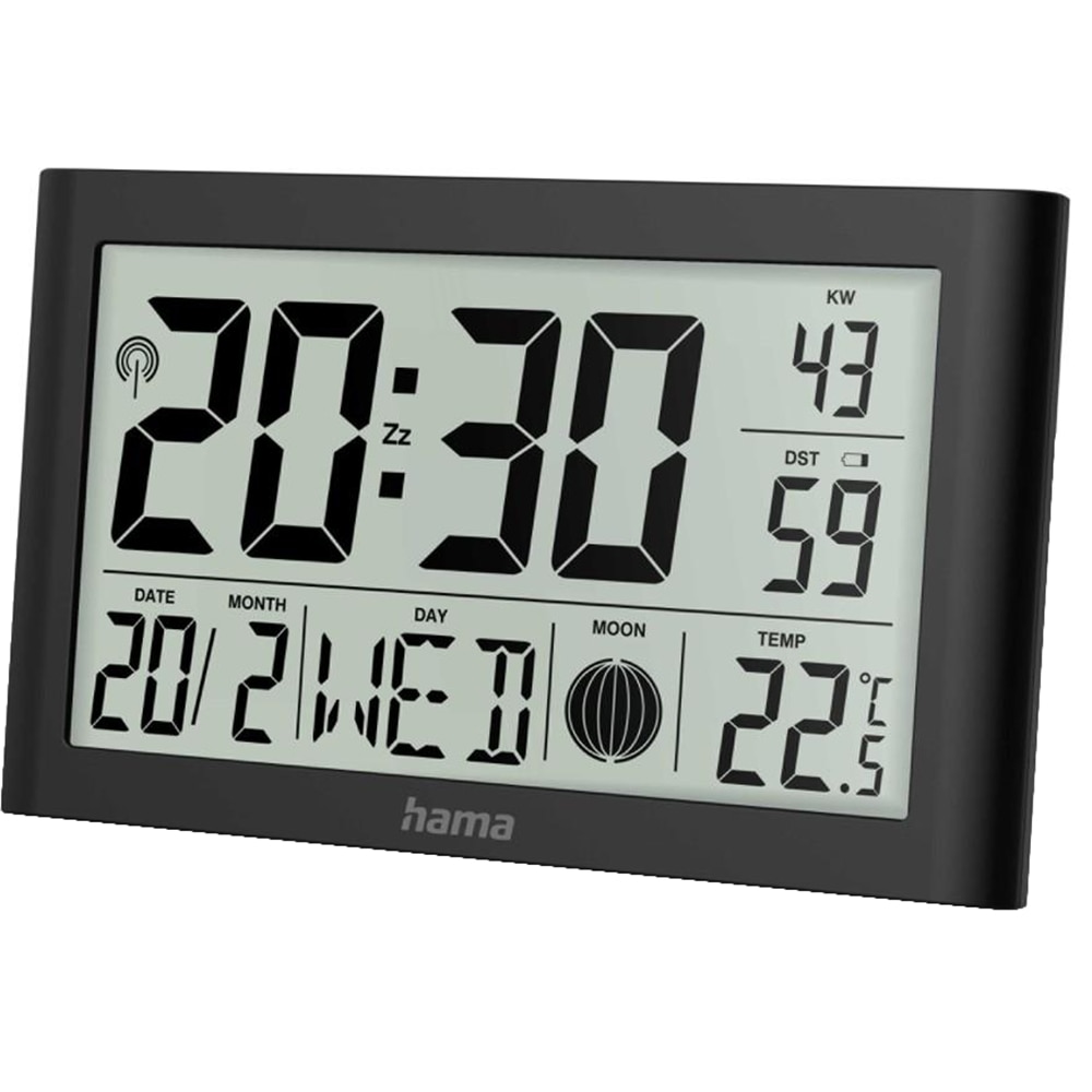 Ceas digital HAMA Martinique, negru