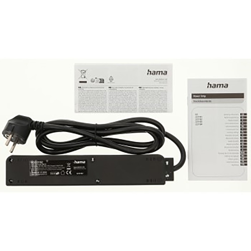 Prelungitor HAMA 223182, 3 prize, USB-A, 1.4m, negru