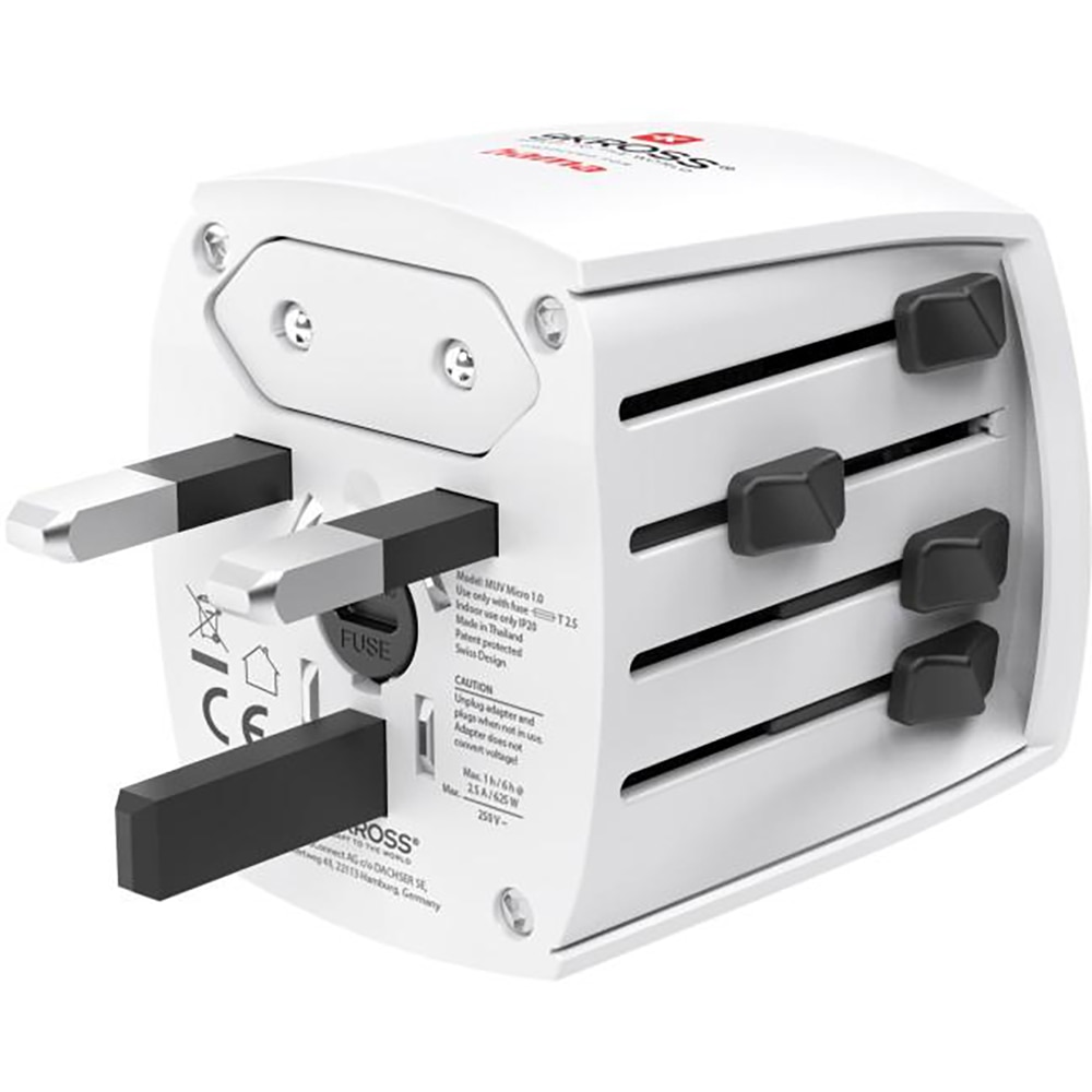 Adaptor priza HAMA MUV Micro, 2.5A, 625W, alb