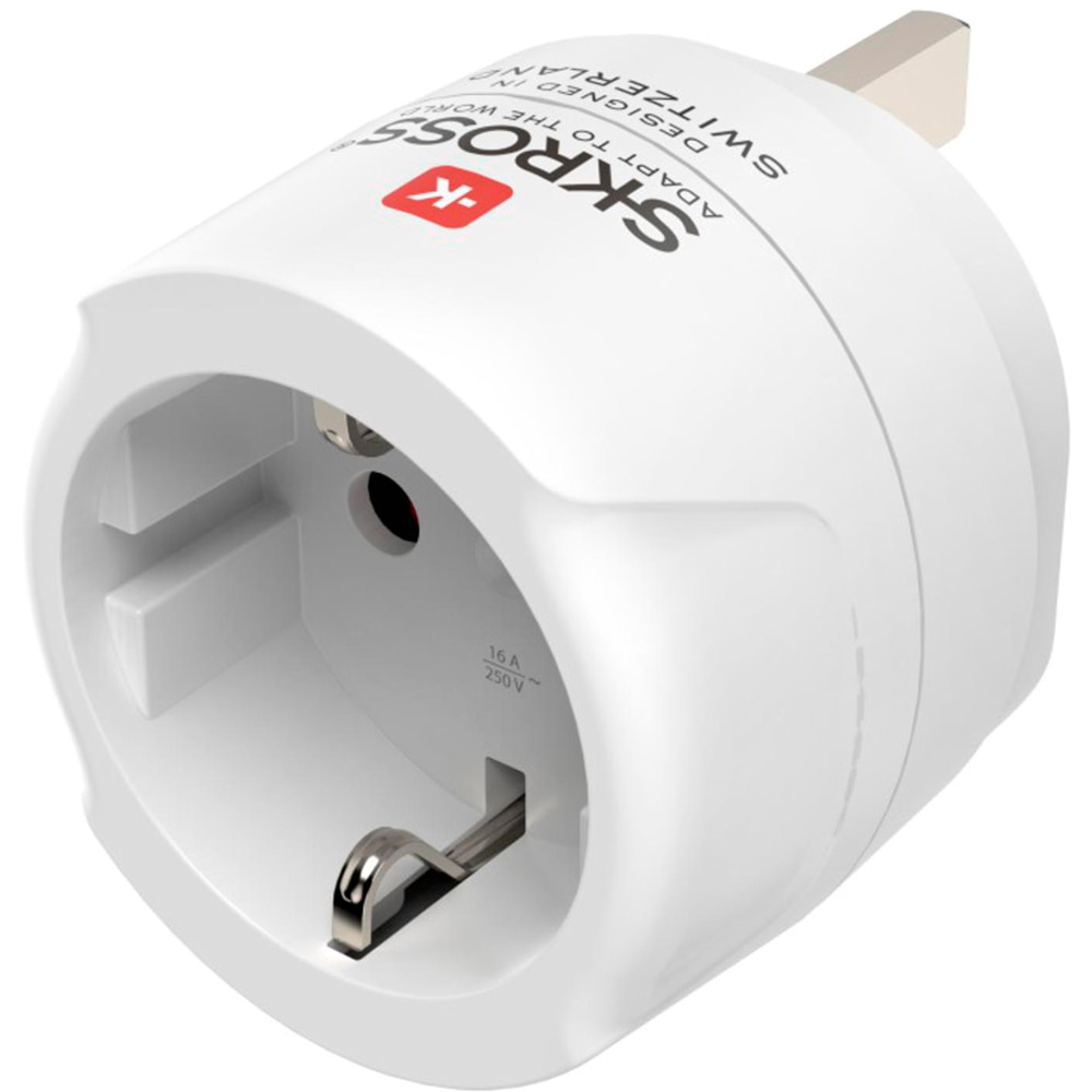 Adaptor priza HAMA 223483, 3250W, 100-250V, EU - UK, alb
