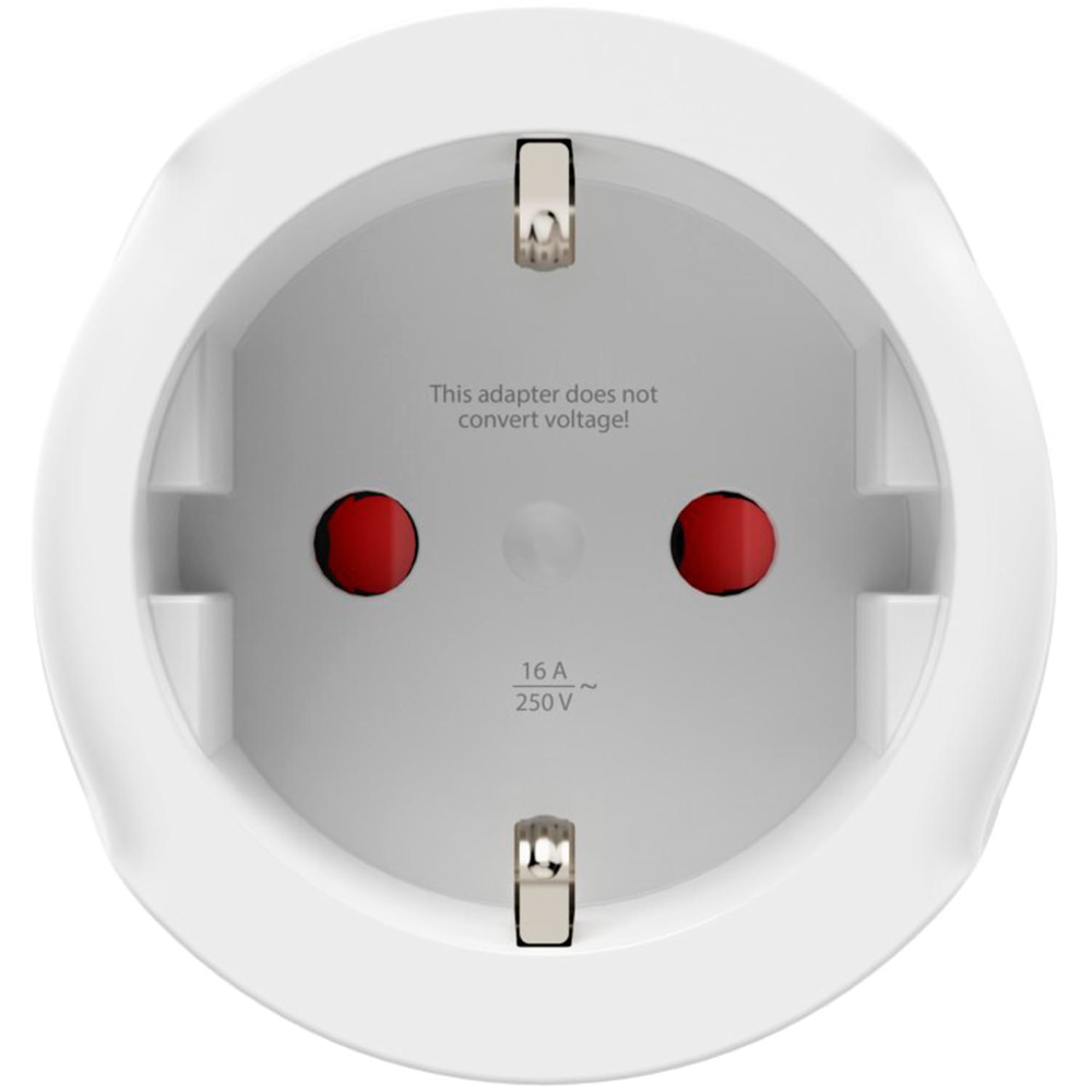 Adaptor priza HAMA 223483, 3250W, 100-250V, EU - UK, alb