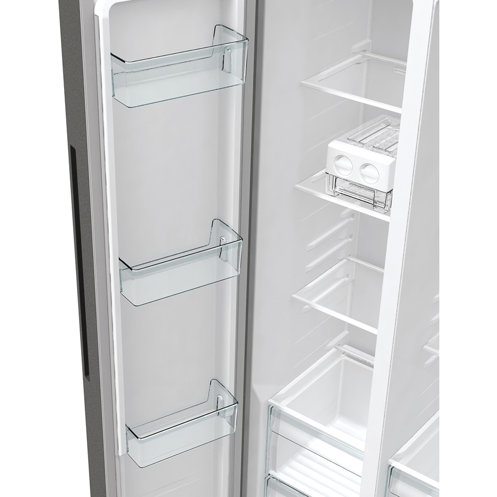 Side by Side GORENJE NRR9185DAXLWD, No Frost Plus, 547 l, H 178.6 cm, Clasa D, Dozator apa, inox