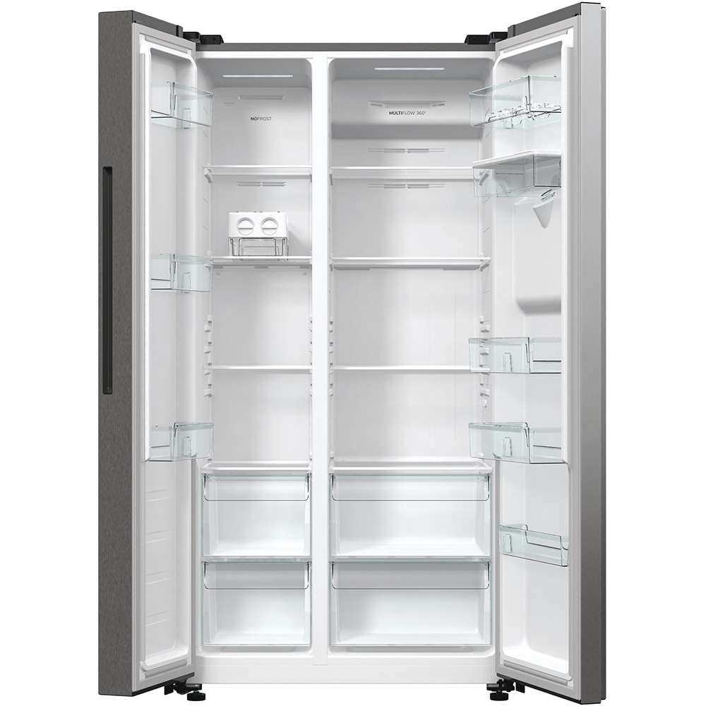 Side by Side GORENJE NRR9185DAXLWD, No Frost Plus, 547 l, H 178.6 cm, Clasa D, Dozator apa, inox