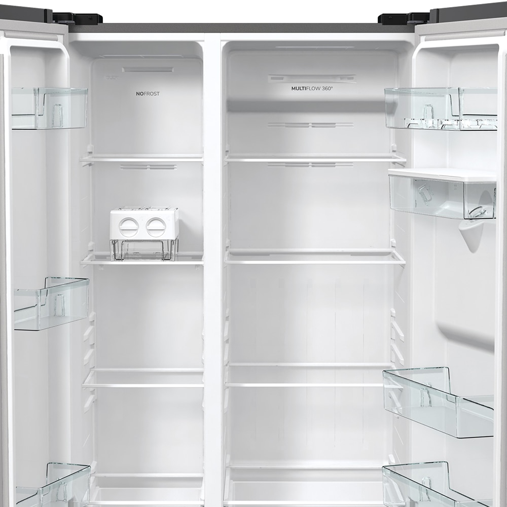 Side by Side GORENJE NRR9185DAXLWD, No Frost Plus, 547 l, H 178.6 cm, Clasa D, Dozator apa, inox