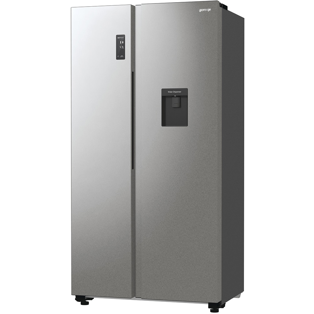 Side by Side GORENJE NRR9185DAXLWD, No Frost Plus, 547 l, H 178.6 cm, Clasa D, Dozator apa, inox
