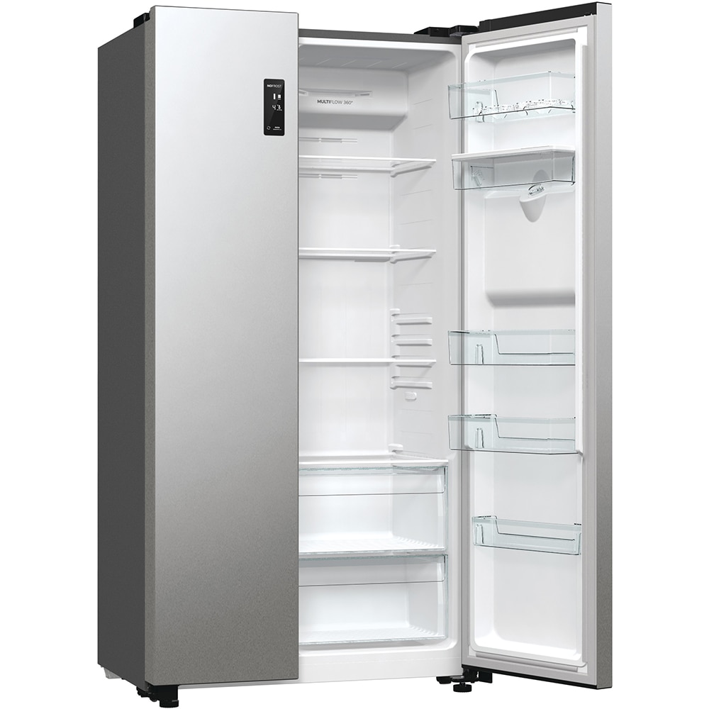 Side by Side GORENJE NRR9185DAXLWD, No Frost Plus, 547 l, H 178.6 cm, Clasa D, Dozator apa, inox