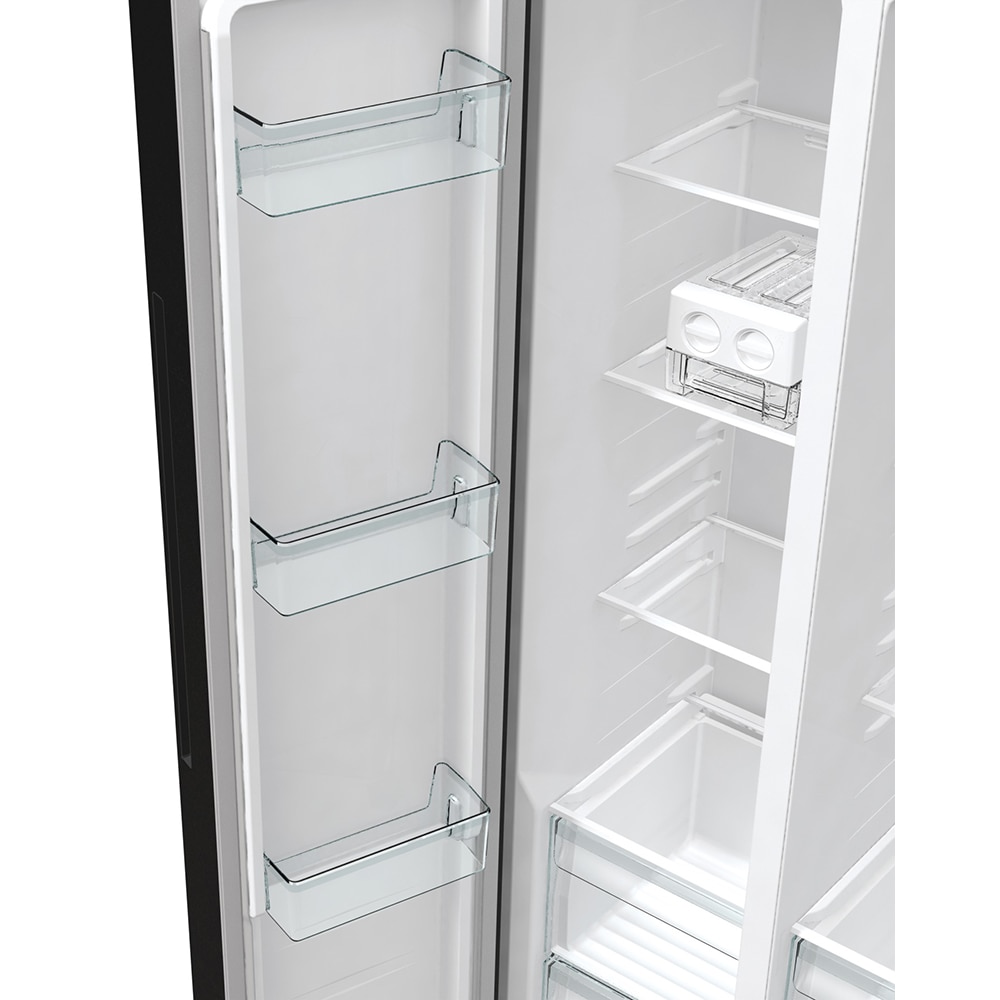Side by Side GORENJE NRR9185EABXLWD, No Frost Plus, 547 l, H 178.6 cm, Clasa E, Dozator apa, dark inox