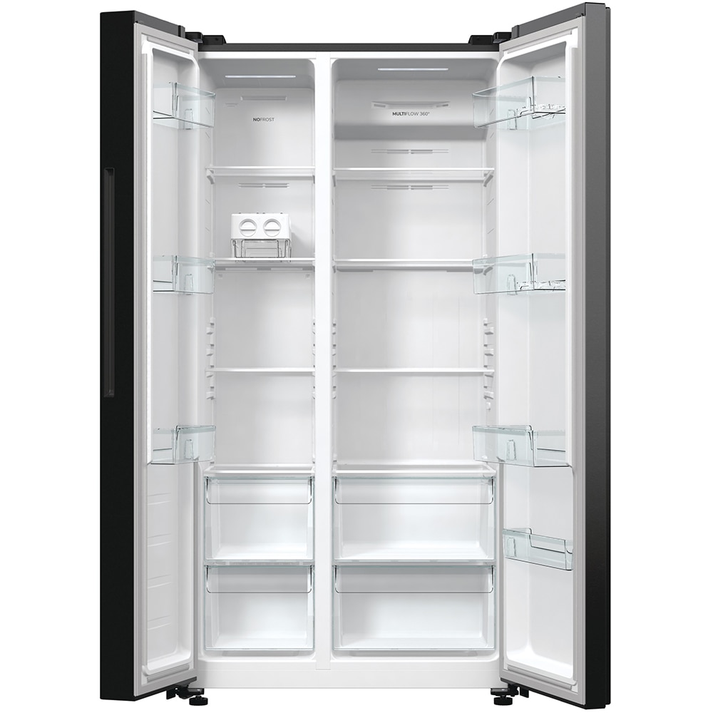 Side by Side GORENJE NRR9185EABXL, No Frost Plus, 550 l, H 178.6 cm, Clasa E, dark inox