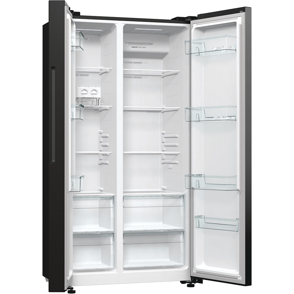 Side by Side GORENJE NRR9185EABXL, No Frost Plus, 550 l, H 178.6 cm, Clasa E, dark inox