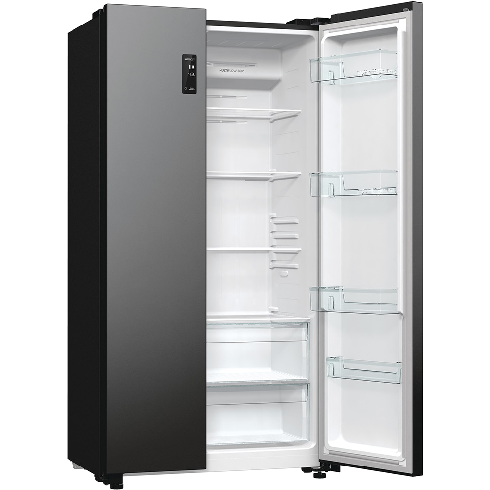 Side by Side GORENJE NRR9185EABXL, No Frost Plus, 550 l, H 178.6 cm, Clasa E, dark inox