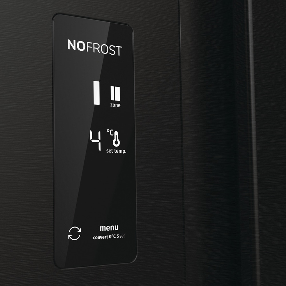 Side by Side GORENJE NRR9185EABXLWD, No Frost Plus, 547 l, H 178.6 cm, Clasa E, Dozator apa, dark inox