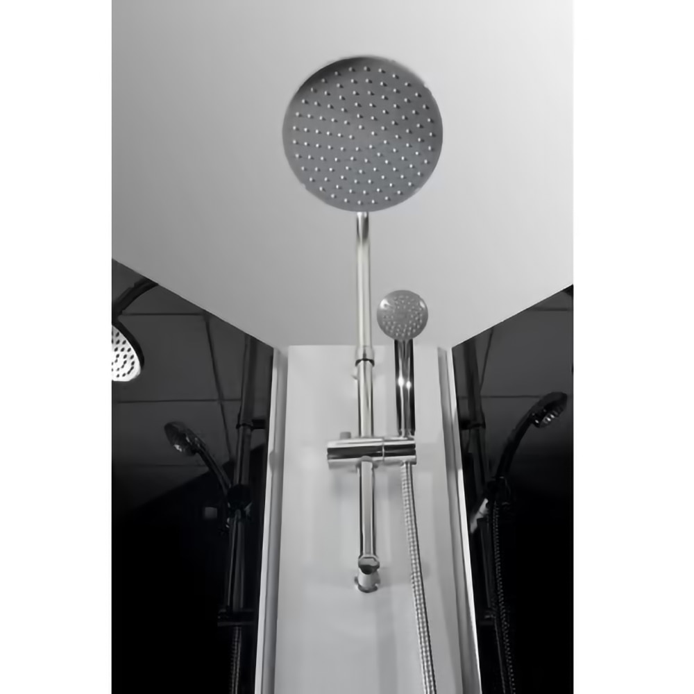 Cabina dus hidromasaj 2300BIS, pentagonala, profil aluminiu, sticla securizata, 85 x 85 x 225 cm, crom