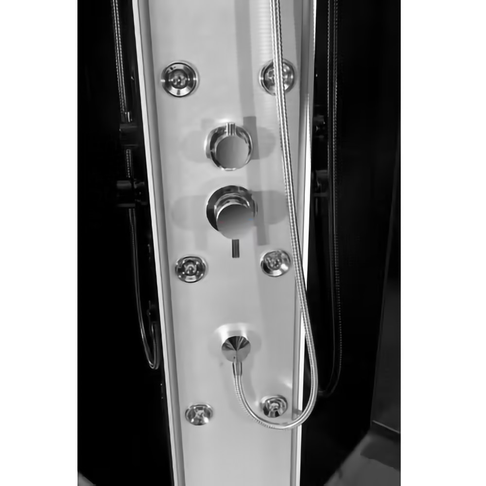 Cabina dus hidromasaj 2300BIS, pentagonala, profil aluminiu, sticla securizata, 85 x 85 x 225 cm, crom