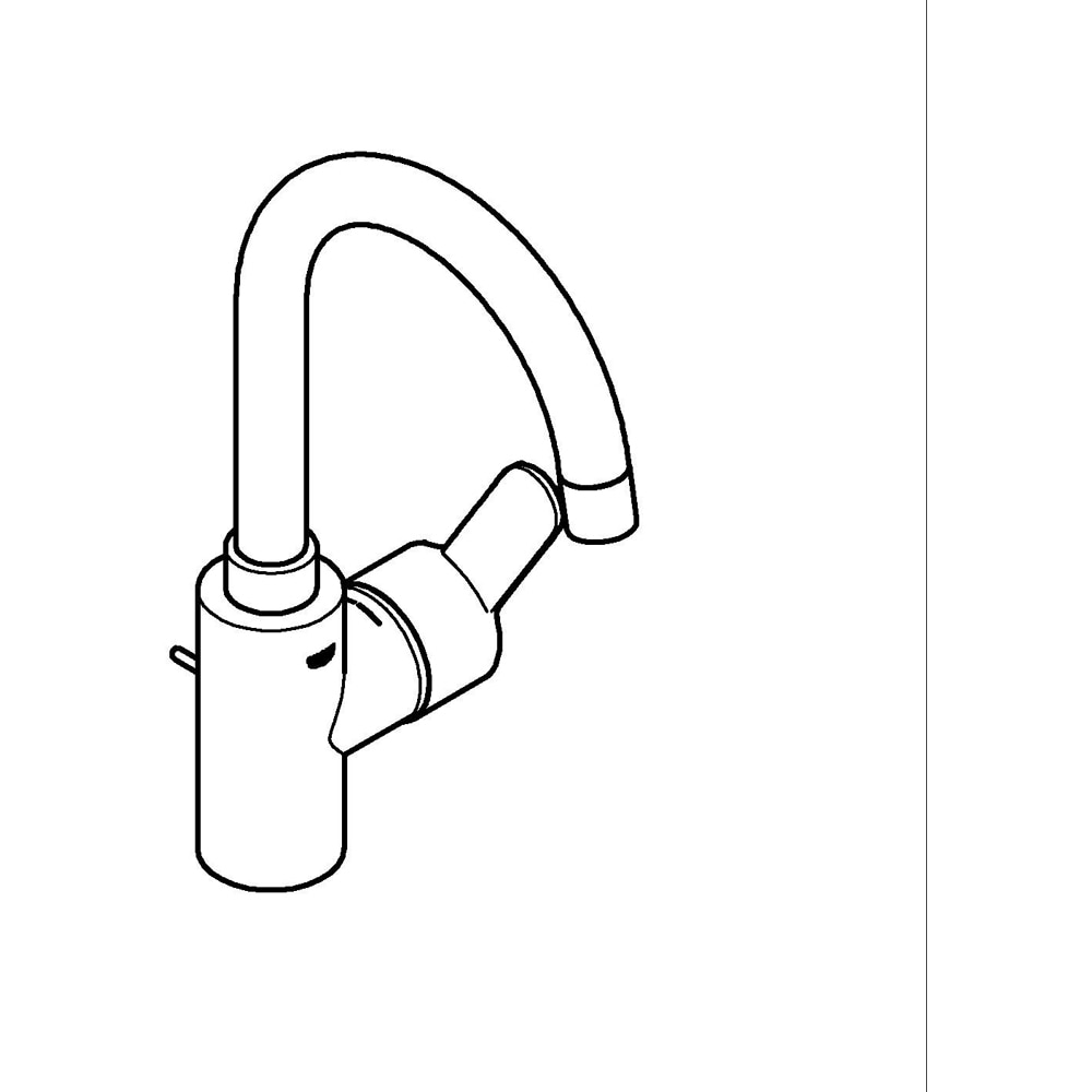 Baterie lavoar GROHE Eurostyle 23043003, marimea L, alama, crom