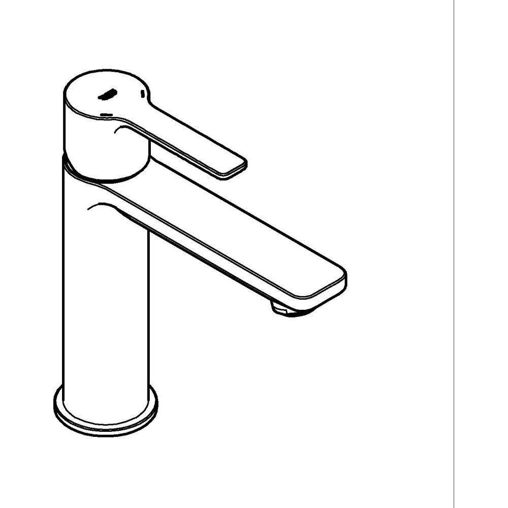 Baterie lavoar GROHE Lineare 23106001, marimea M, alama, crom