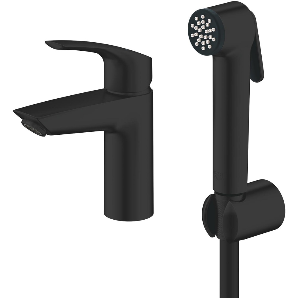 Baterie lavoar GROHE Eurosmart 231242433, dus igienic, alama, negru